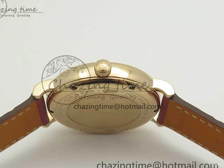 MIROTIME 0319 Portofino IW458101 RG MK 1:1 Best Edition Silver Dial On Red Leather Strap MIYOTA FashionForward 7162